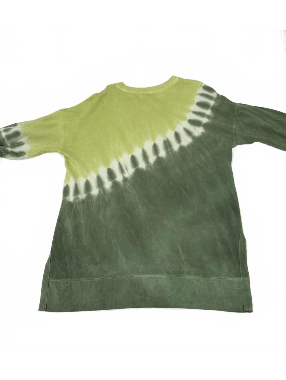 Old Navy Green Tie-Dye Oversized Tunic Sweatshirt Medium - Picture 4 of 9